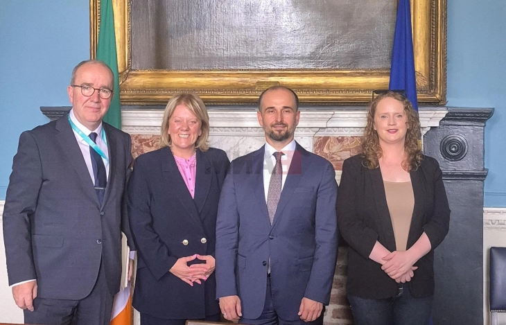 Murtezani takohet me anëtarët e Komitetit Irlandez për Çështjet Evropiane: Integrimi evropian i rajonit ka rëndësi strategjike dhe të sigurisë për Unionin