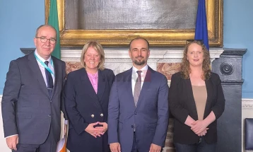 Murtezani takohet me anëtarët e Komitetit Irlandez për Çështjet Evropiane: Integrimi evropian i rajonit ka rëndësi strategjike dhe të sigurisë për Unionin