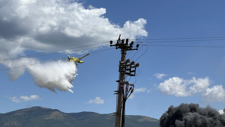 Firefighting plane, helicopter battling Vizbegovo fire, authorities assessing need for evacuation