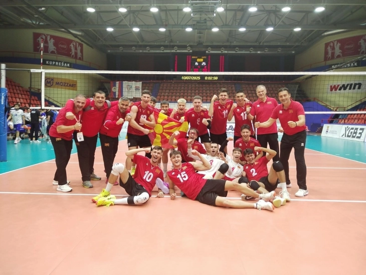 Стартна победа на македонските јуниори на Балканското првенство во одбојка