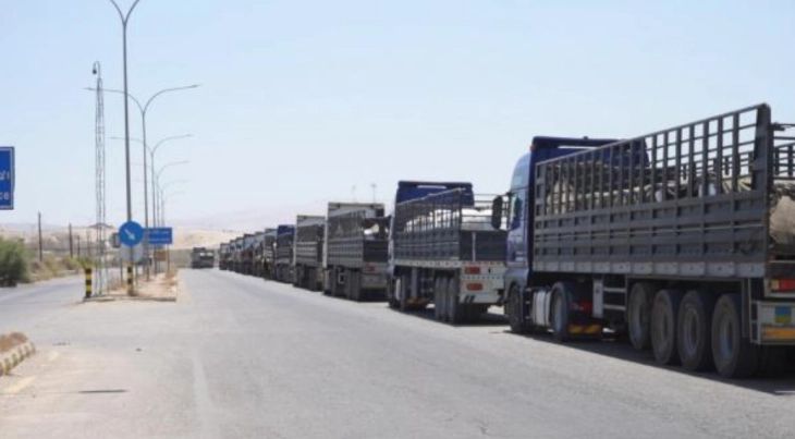 Јордан испрати 50 камиони со хуманитарна помош за Газа