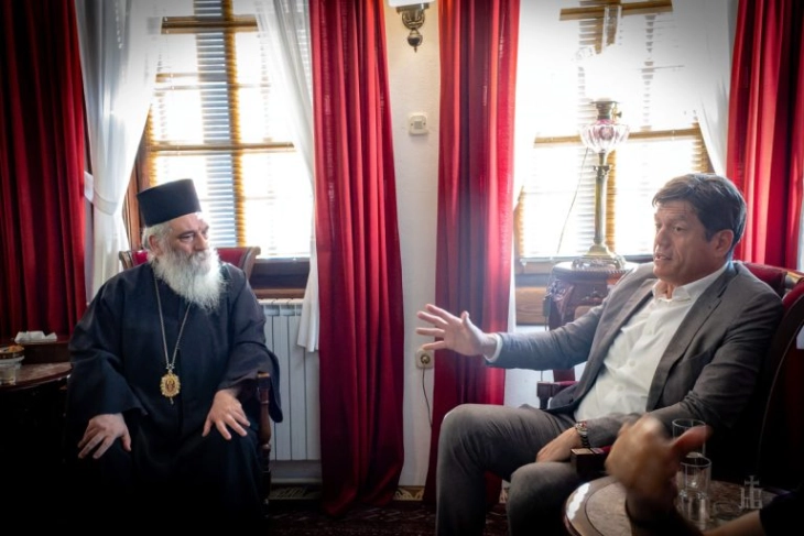 Евроамбасадорот Михалис Рокас во посета на Бигорскиот манастир