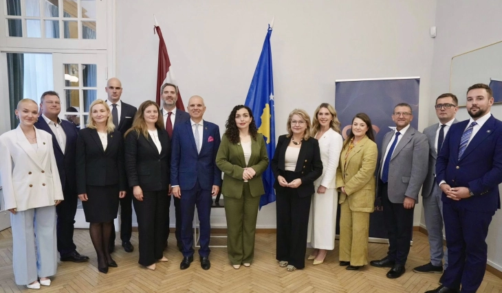 Osmani: Në takimin me Odën Ekonomike të Letonisë, prezantova potencialin që ofron Kosova për investitorët e huaj