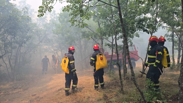 Се уште гори на две локации - во Велешко и кај Македонски Брод, пожарот кај Дојран ставен под контрола