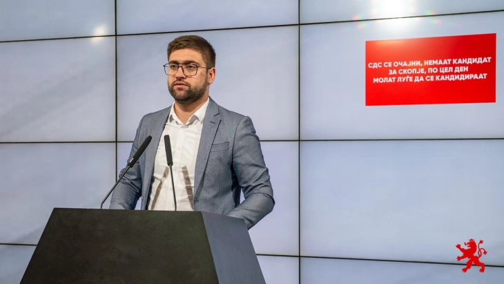 Манасиевски: СДС се очајни, немаат кандидат за Скопје, по цел ден молат луѓе да се кандидираат