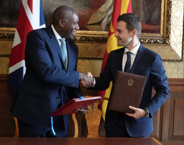 FM Mucunski and UK Foreign Secretary Lammy sign Strategic Partnership Declaration 