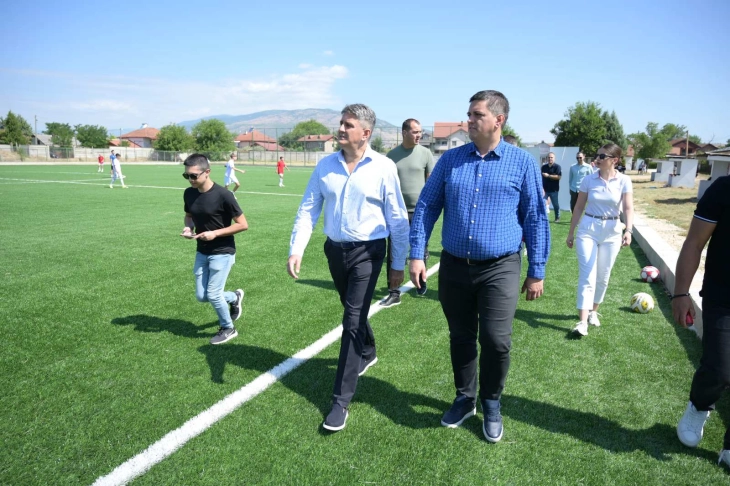 Пуштен во употреба теренот на фудбалскиот стадион во Илинден