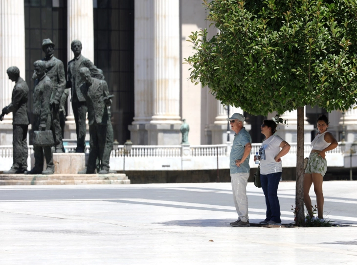 Weather: Sunny and hot, temps up to 39C