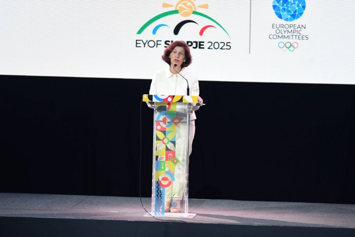 President Siljanovska Davkova opens EYOF: Sport a symbol of unity, culture, hope
