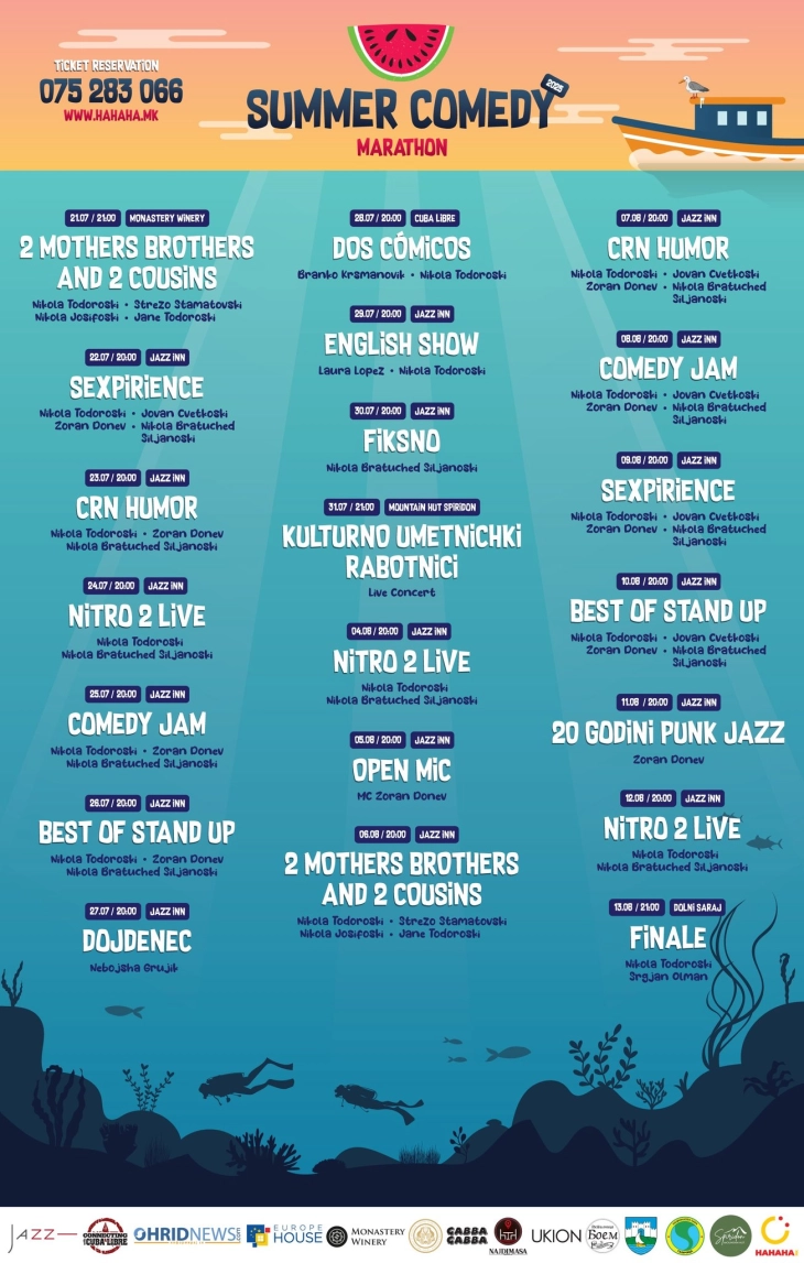 Седмо издание на „Летниот фестивал на комедијата“ во Охрид