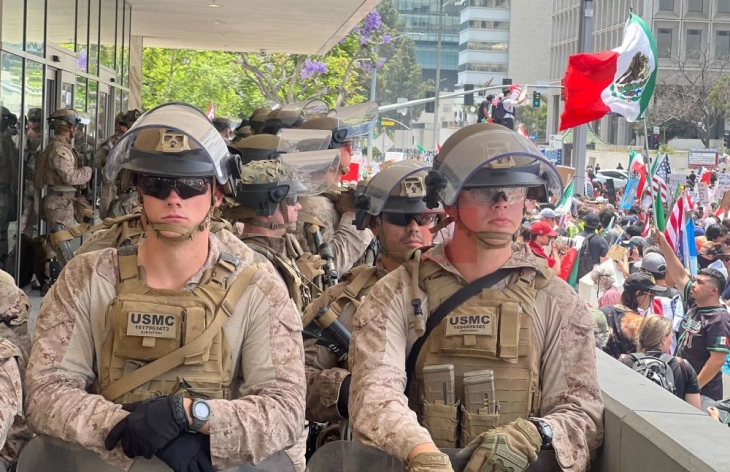 Пентагон повлекува 700 маринци распоредени во Лос Анџелес поради протестите