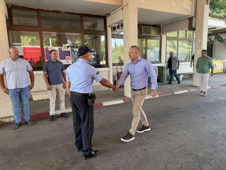 Директорот на БЈБ, Јанев, во работна посета на Граничниот премин Стар Дојран