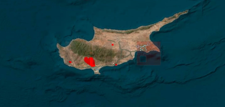 Без активно жариште пожарот на Кипар