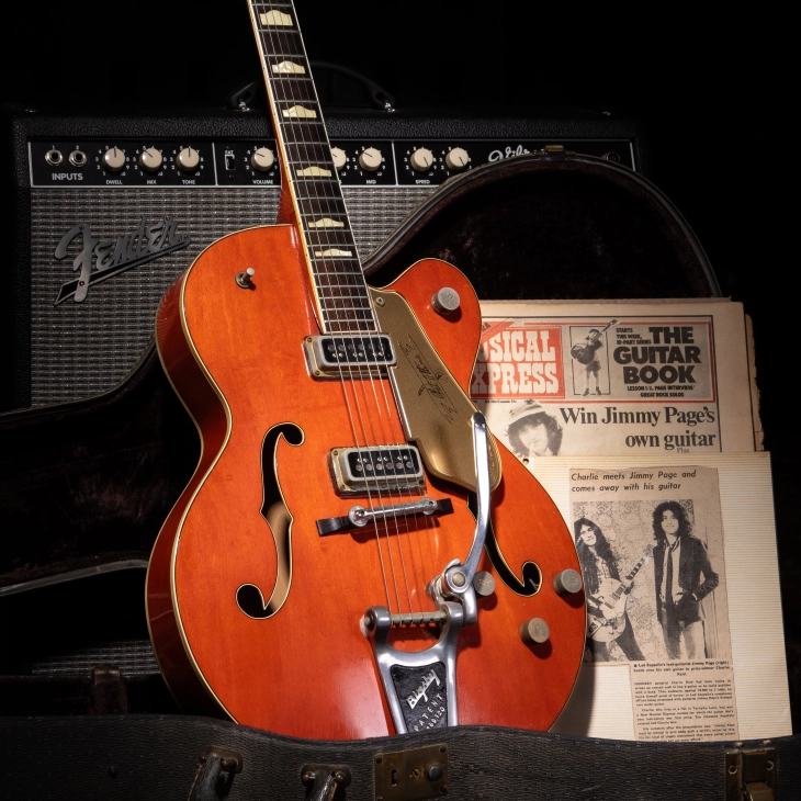 Подарена гитара на „Лед зепелин“ проценета на 50.000 фунти пред аукција