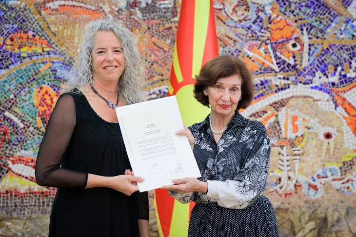 President Siljanovska-Davkova receives credentials of new Israeli Ambassador