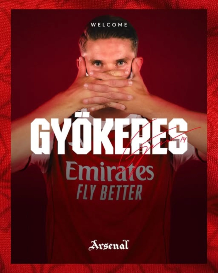 Arsenal complete signing of striker Viktor Gyokeres for £55 million