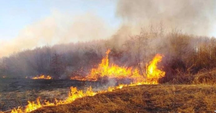 Приведено 59-годишно лице за палење оган кај автопатот Скопје - Тетово