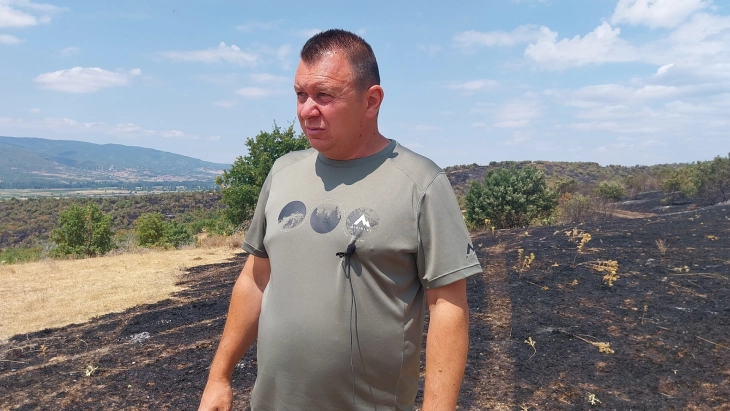 Михаилов за МИА: Околу 5.000 хектари се опожарени на планината Готен, пожарот е подметнат, а штетите дополнително ќе се утврдуваат