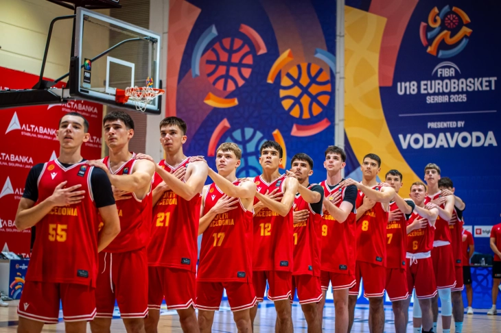 Македонските кошаркарски јуниори поразени од Израел на Европското првенство