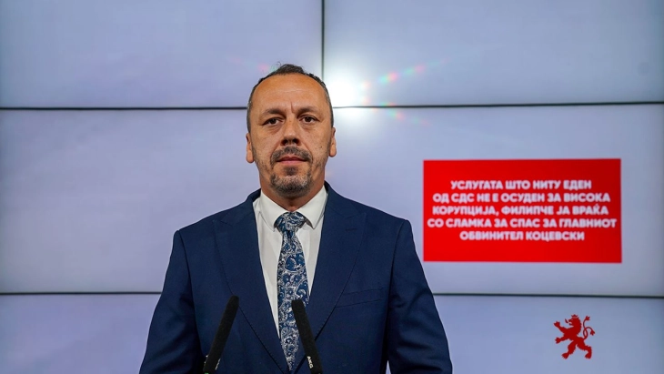 Петрушевски: Услугата што ниту еден од СДС не е осуден за висока корупција, Филипче ја враќа со сламка за спас за главниот обвинител Коцевски