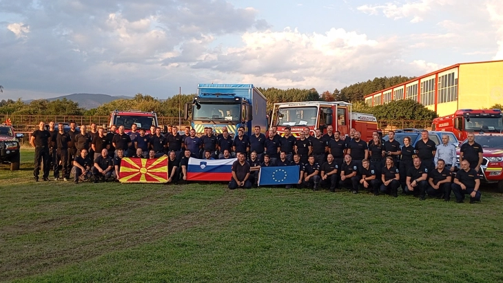 Словенечките пожарникари ја завршија својата мисија во Берово