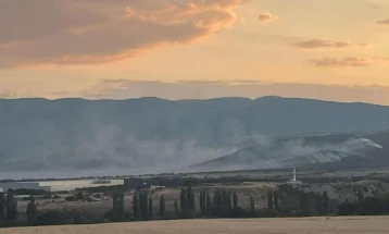 Активен пожарот помеѓу Слупчане и Ваксинце, зафатена сува трева и нискостеблеста шума