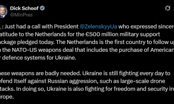 Holanda do t'i dërgojë armë në vlerë prej 500 milionë euro Kievit, përfshirë edhe raketa 