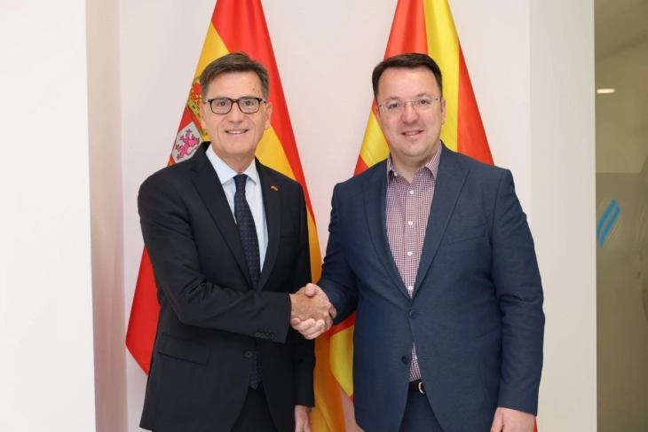 Deputy PM Nikoloski meets Spanish Ambassador: Skopje – Madrid and Skopje – Barcelona routes excellent opportunity to boost cooperation 