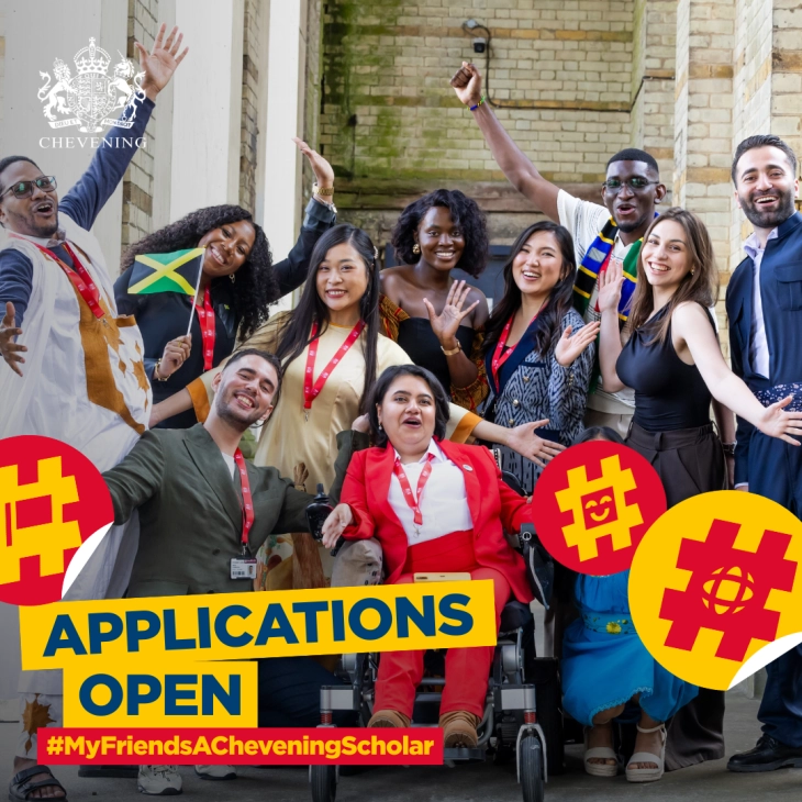 Отворени  до 7 октомври годинава апликациите за Чивнинг стипендии за едногодишни постдипломски студии на Владата на Обединетото Кралство