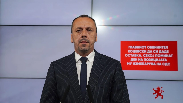 Петрушевски: Главниот обвинител Коцевски да си даде оставка, секој поминат ден на позицијата му измеќарува на СДС