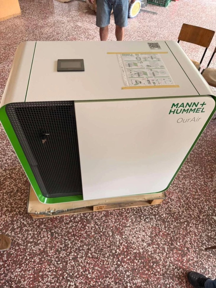 Прочистувачи за воздух за осум основни училишта во Охрид