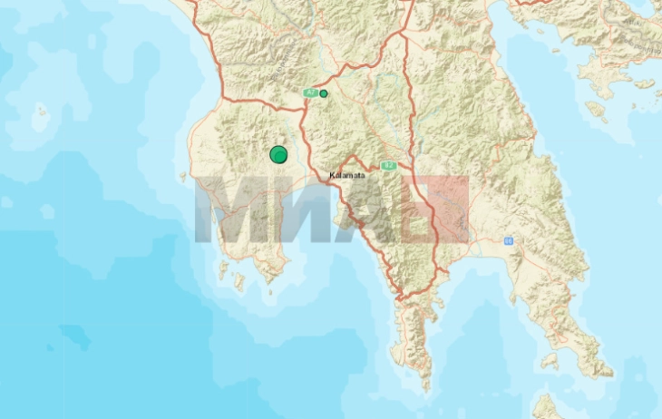 Земјотрес со јачина од 4,7 степени во близина на грчкиот град Каламата на Пелопонез