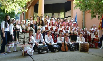 Велешкиот фолклорен ансамбл „Керамичар“ ќе настапи  на Интернационалниот фестивал „Црноморси бисери“ во Бугарија