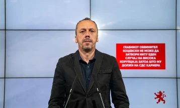 Петрушевски: Главниот обвинител Коцевски не може да затвори ниту еден случај на висока корупција затоа што му должи на СДС кариера