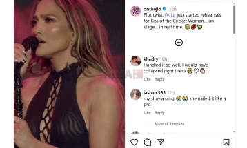 Џенифер Лопез се соочи со „неочекуван додворувач“ на сцената