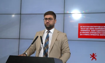 Манасиевски: Не постои институција во која СДС нема направено криминал, Заев и Димова ја празнеа Агенцијата како да е нивна приватна фирма