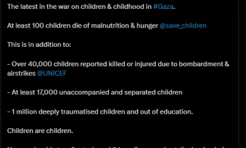 Lazarini: Më shumë se 40.000 fëmijë u vranë ose u plagosën në sulmet izraelite