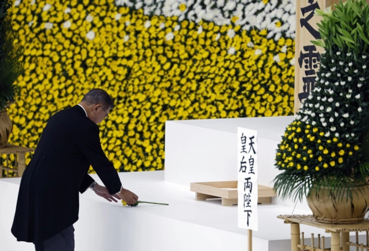 Јапонија на 80-годишнината од капитулацијата во Втората светска војна им одава почит на загинатите