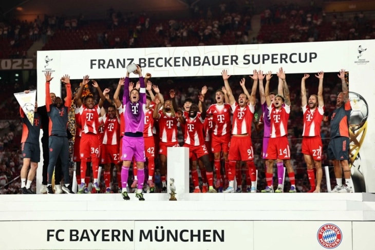 Баерн го победи Штутгарт во натпреварот од Суперкупот на Германија