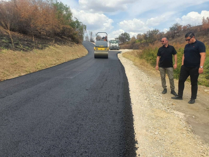 Асфалтиран локален пат во н.м Бучинци, општина Илинден