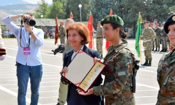 Siljanovska-Davkova: Army is a pillar of stability and peace for over 30 years