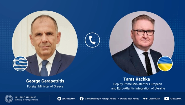 Герапетритис на Качка му ја потврдил непоколебливата поддршка на Грција за Украина