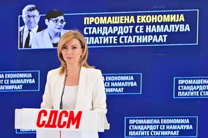 СДСМ: Стандардот на граѓаните постојано се намалува а власта одбива да ги покачи платите