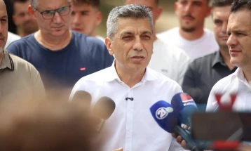 Меџити изврши увид на градежните активности за изградба на примарната водоводна мрежа во Мерово, Желино