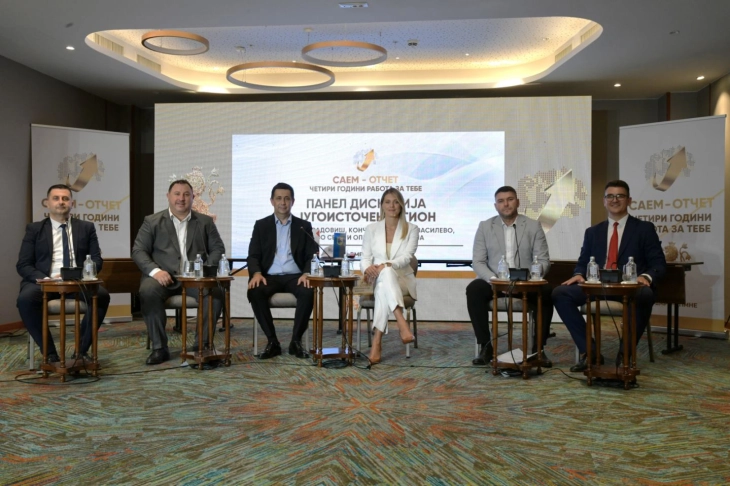 ВМРО-ДПМНЕ: Ново Село инвестира во младите и спортот, изградба на канализациска мрежа во Босилово, субвенции за возачки дозволи, првачиња и новороденчиња во Василево, а Конче работи на водоснабдување