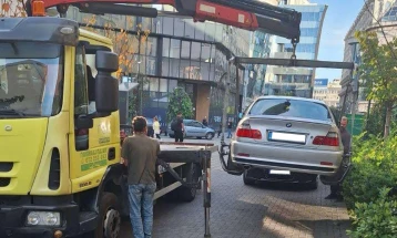 За една недела во Центар отстранети 99 непрописно паркирани возила