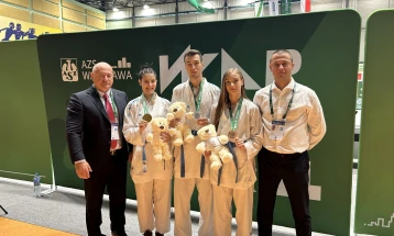 Македонските каратисти со три медали се вратија од Универзијадата во Полска