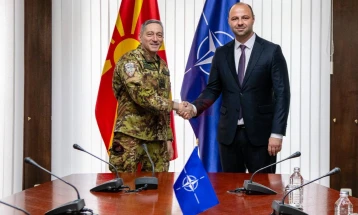 Misajlovski në takim me komandantin e KFOR-it, gjeneralin Barduani: Maqedonia do të vazhdojë të jetë një shtyllë sigurie në Ballkan