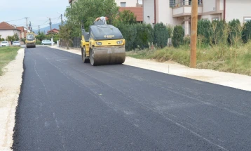 Асфалтирана улица „540“ во Марино, општина Илинден