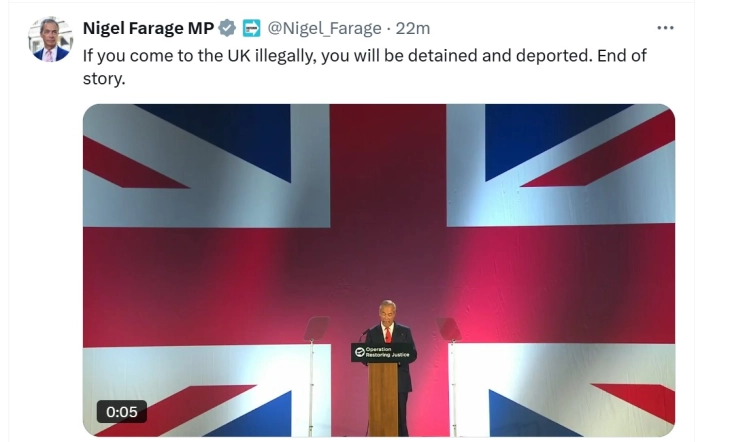 Британската Реформска партија тврди дека масовно ќе депортира мигранти ако дојде на власт